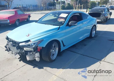 2017 Infiniti Q60 3.0T Red Sport 400 from USA, damaged, VIN JN1FV7EK5HM610790